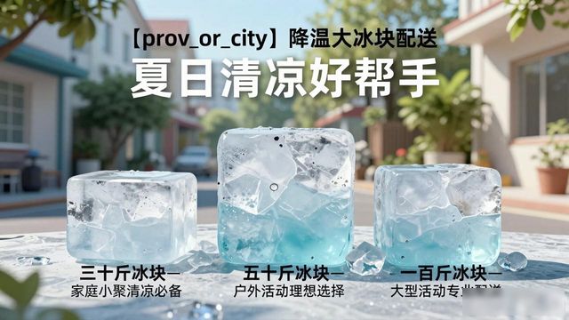 阎良降温大冰块配送_海鲜排档降温解决方案_高温天气大冰块配送